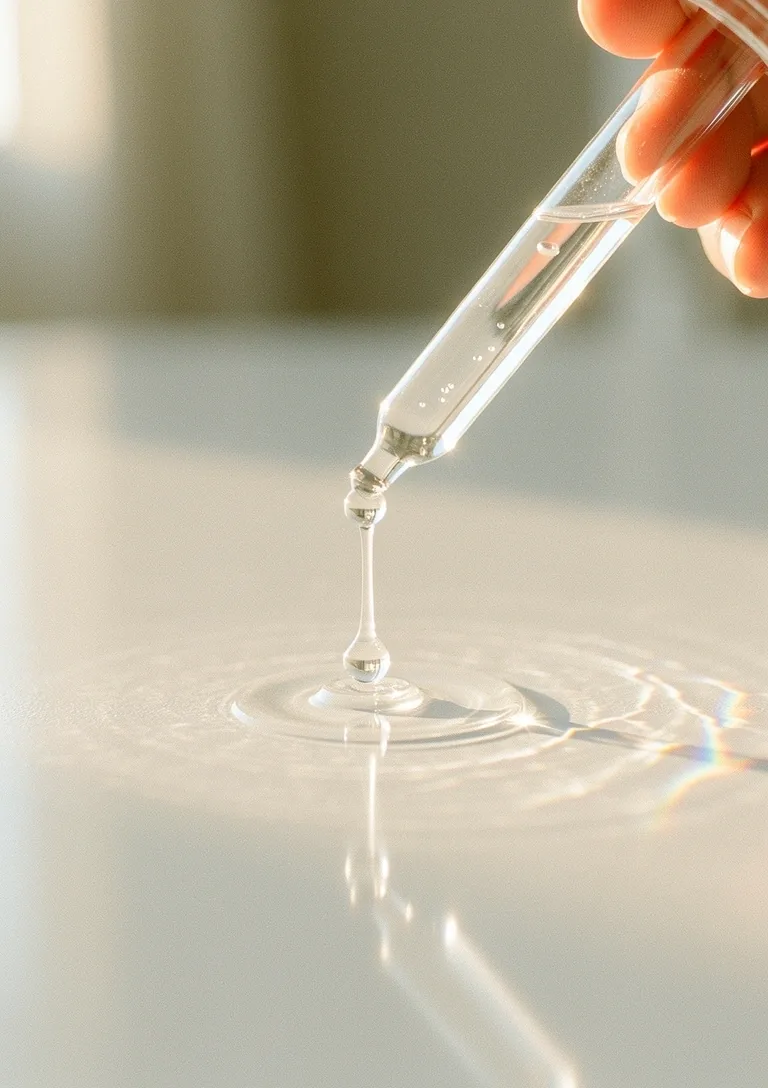 Skincare serum texture